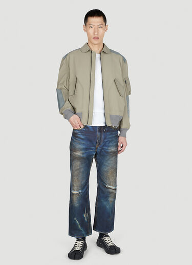 Junya Watanabe 카리모르 에디션 패널드 봄버 재킷 그레이 jwn0152002