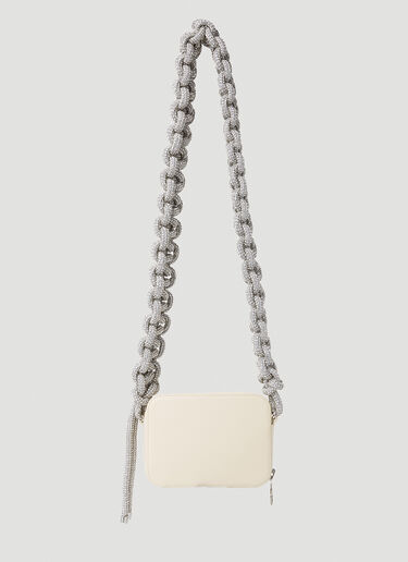 Crystal Cobra Shoulder Bag KARA Crystal Cobra Shoulder Bag Cream kar0251017
