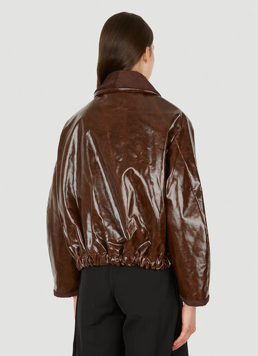 KASSL Editions Bomber Skai 夹克 棕 kas0251004