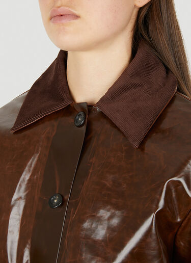 KASSL Editions Bomber Skai 夹克 棕 kas0251004
