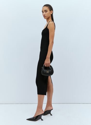 Nina Rib Dress KHAITE Nina Rib Dress Black kha0253003