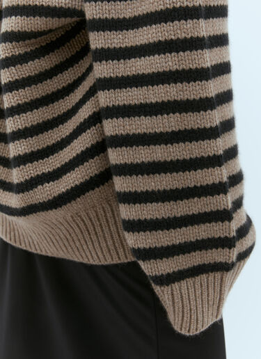 Nalani Cashmere Sweater Khaite Nalani Cashmere Sweater Brown kha0255005