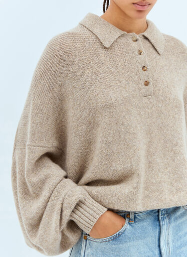 Rene Cashmere Sweater Khaite Rene Cashmere Sweater Beige kha0257005