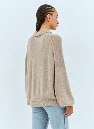 Rene Cashmere Sweater Khaite Rene Cashmere Sweater Beige kha0257005