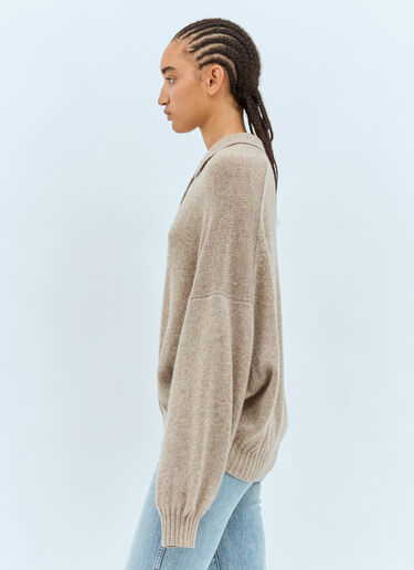 Rene Cashmere Sweater Khaite Rene Cashmere Sweater Beige kha0257005