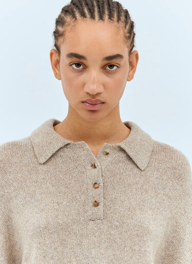 Rene Cashmere Sweater Khaite Rene Cashmere Sweater Beige kha0257005
