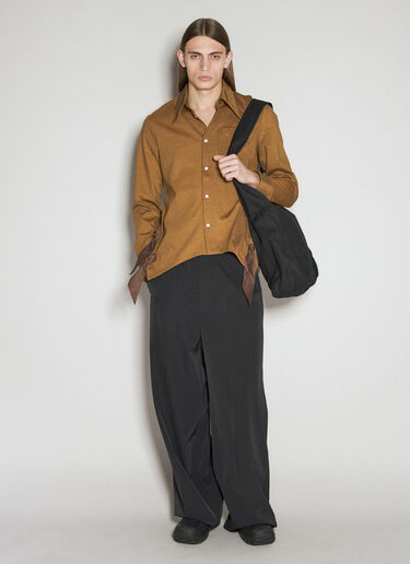 Rino Twisted Jersey Shirt Kiko Kostadinov Rino Twisted Jersey Shirt Brown kko0156008