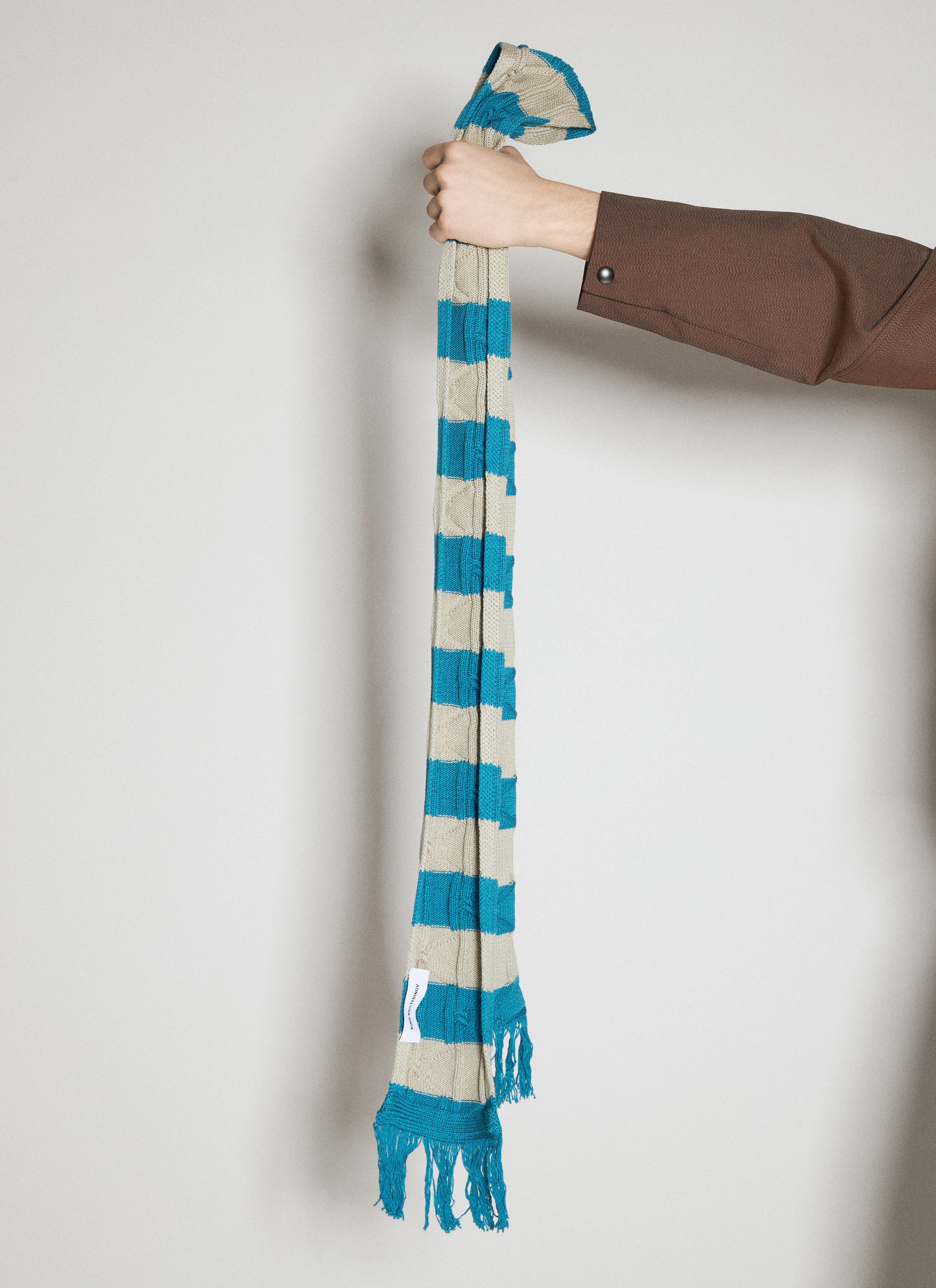 Kiko Kostadinov Men's' Merli Striped Scarf in Blue | LN-CC®