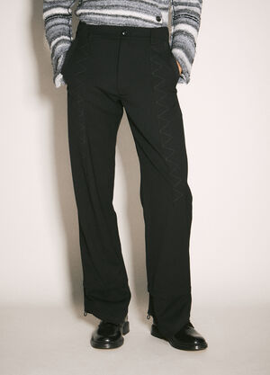 Kiko Kostadinov Jacklight Wool Pants Black kko0158003
