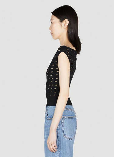 Off Shoulder Knit Top Kiko Kostadinov Off Shoulder Knit Top Black kko0252012