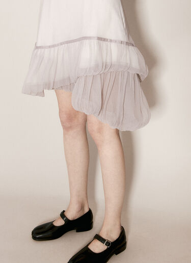 Diagonal Gathered Skirt Kiko Kostadinov Diagonal Gathered Skirt Grey kko0256007
