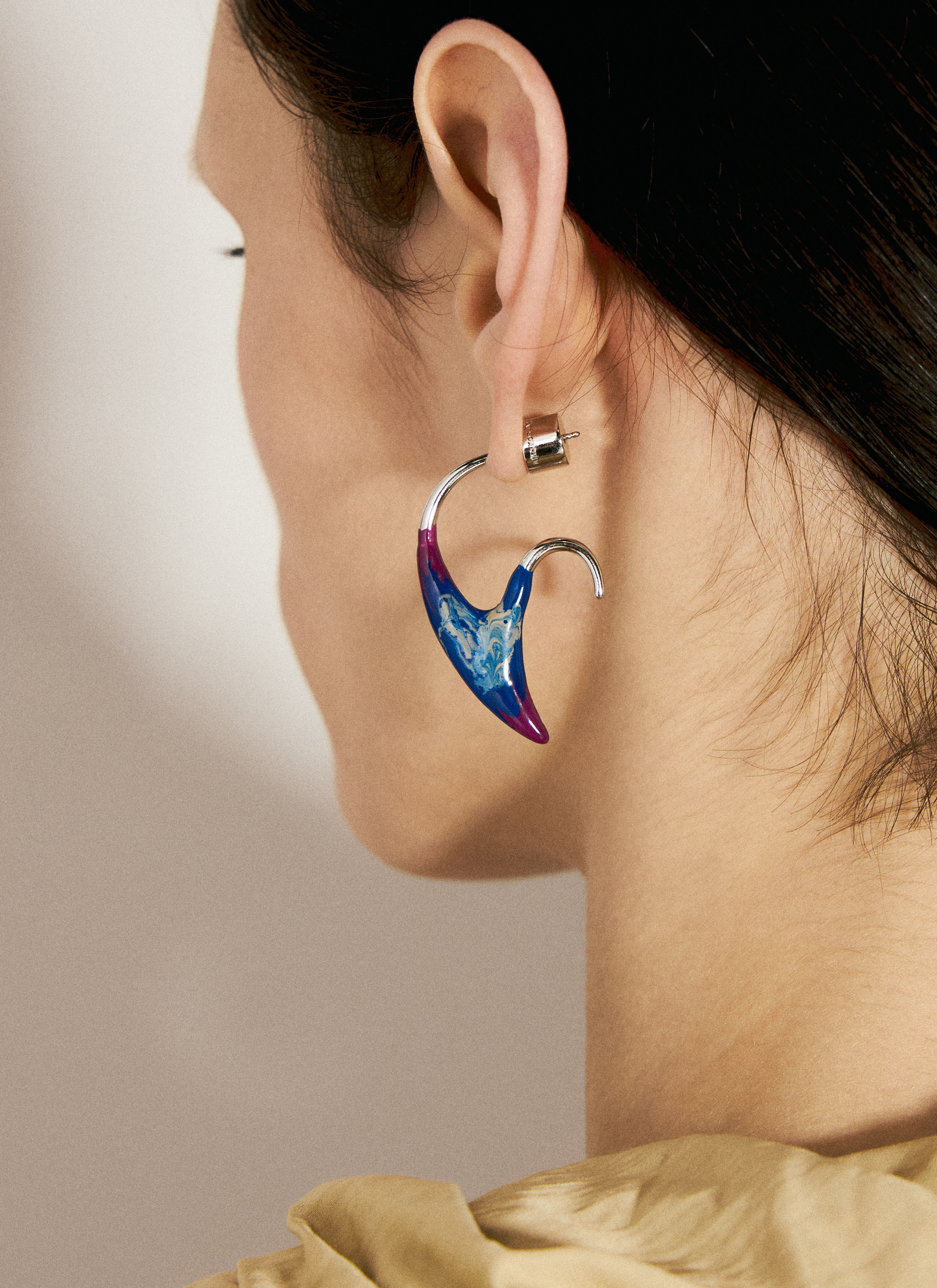 アクセサリー Kiko Kostadinov Ursa Double Earrings Kiko Kostadinov Silver Ursa Drop Earrings Kiko Kostadinov