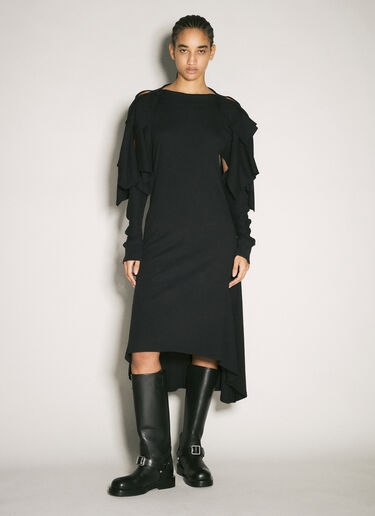Kiko Kostadinov Circle Jersey Dress Black kko0258006