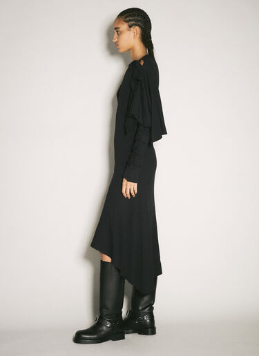 Kiko Kostadinov Circle Jersey Dress Black kko0258006