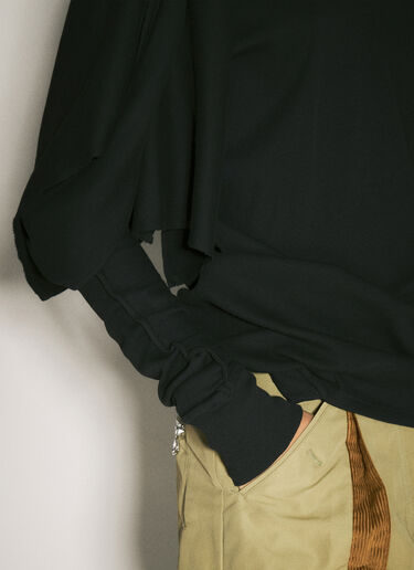 Circle Jersey Top Kiko Kostadinov Circle Jersey Top Black kko0258008