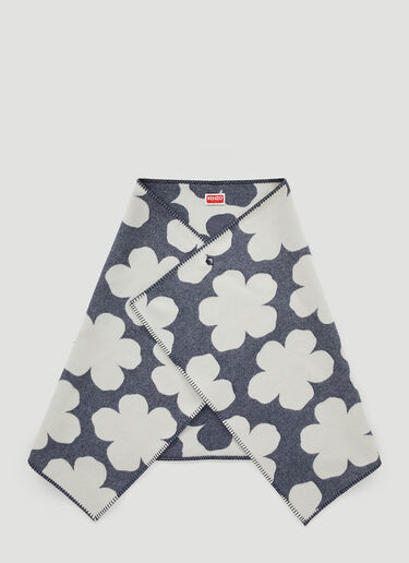 Flower Blanket Scarf Kenzo Flower Blanket Scarf Blue knz0150058
