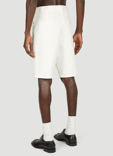 Himawari Denim Shorts Kenzo Himawari Denim Shorts White knz0152033