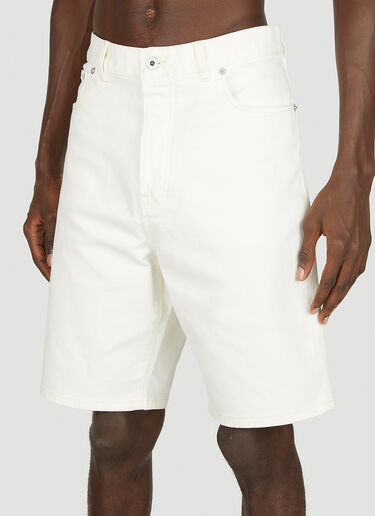Himawari Denim Shorts Kenzo Himawari Denim Shorts White knz0152033