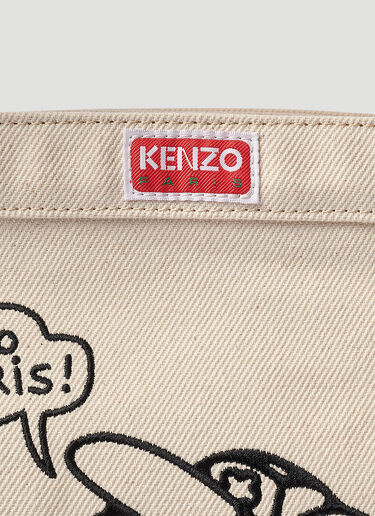 Kenzo 보우크 보이 스몰 크로스바디 백 크림 knz0152040