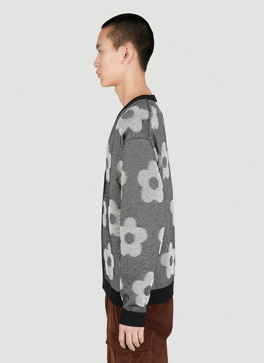 Kenzo 플라워 스팟 카디건 블랙 knz0154011