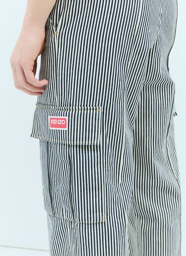 Kenzo Army 条纹牛仔裤  蓝色 knz0156001