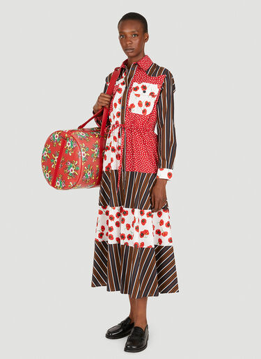 Panelled Midi Shirt Dress Kenzo Panelled Midi Shirt Dress Brown knz0250002