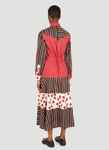 Panelled Midi Shirt Dress Kenzo Panelled Midi Shirt Dress Brown knz0250002