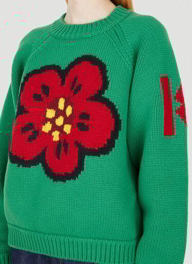 Graphic Comfort Sweater Kenzo Graphic Comfort Sweater Green knz0250006