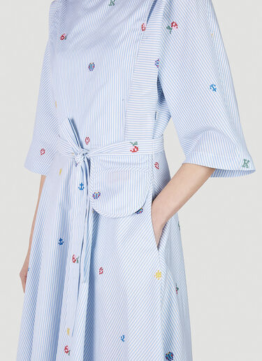 ピンストライプ ポプリンワンピース Kenzo ピンストライプ ポプリンワンピース ライトブルー knz0252001