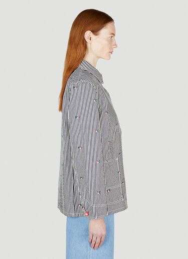 Kenzo Pixel 条纹工装夹克 藏蓝色 knz0252003