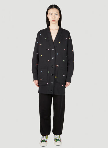 Pixels' Cardigan Sweatshirt Kenzo Pixels' Cardigan Sweatshirt Black knz0252035