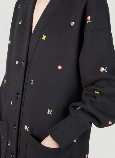 Pixels' Cardigan Sweatshirt Kenzo Pixels' Cardigan Sweatshirt Black knz0252035