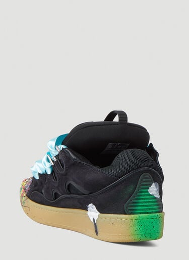 Lanvin x Gallery Dept. Paint Splatter Curb Sneakers Black lag0148016