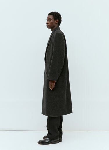 Maxi Double Breasted Coat Lemaire Maxi Double Breasted Coat Black lem0154001