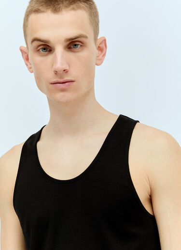 Rib Debardeur Tank Top Lemaire Rib Debardeur Tank Top Black lem0156012