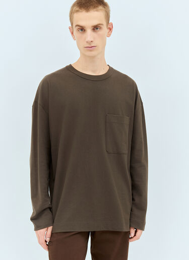 Lemaire 긴팔 티셔츠  브라운 lem0158009