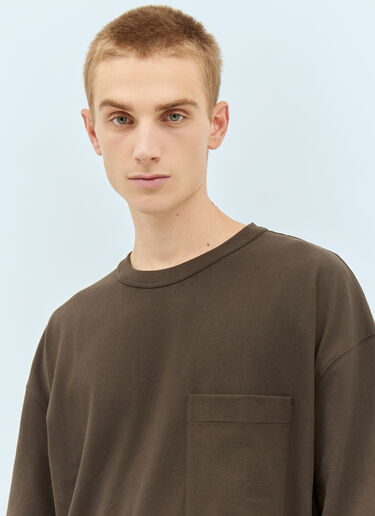 Lemaire 긴팔 티셔츠  브라운 lem0158009