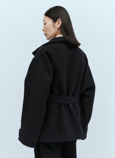 Short Cotton Duffle Coat Lemaire Short Cotton Duffle Coat Black lem0254001
