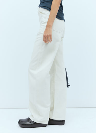 ハイライズカーブパンツ Lemaire ハイライズカーブパンツ ホワイト lem0254006