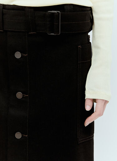 Lemaire 系带连衫半裙 黑色 lem0256009
