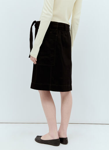 Belted Apron Skirt Lemaire Belted Apron Skirt Black lem0256009