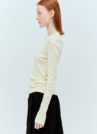 Rib Long-Sleeve T-Shirt Lemaire Rib Long-Sleeve T-Shirt Yellow lem0256010