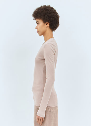 Rib Long Sleeve Top Lemaire Rib Long Sleeve Top Beige lem0258021