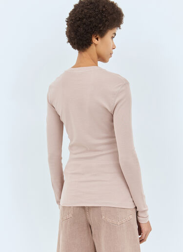 Rib Long Sleeve Top Lemaire Rib Long Sleeve Top Beige lem0258021