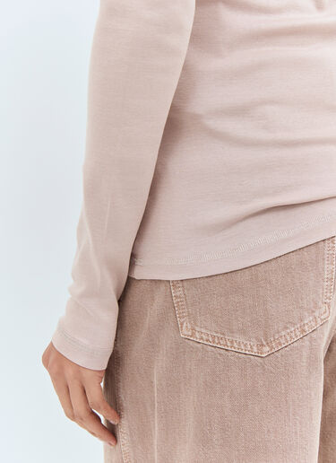 Rib Long Sleeve Top Lemaire Rib Long Sleeve Top Beige lem0258021