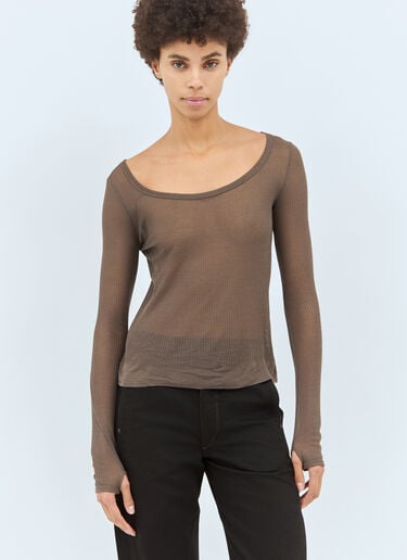 Lemaire Seamless Top Brown lem0258025