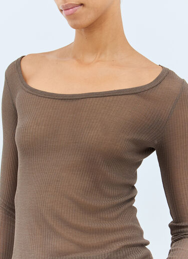 Seamless Top Lemaire Seamless Top Brown lem0258025