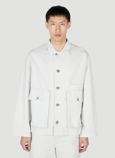 Boxy Denim Jacket Lemaire Boxy Denim Jacket White lem0352002