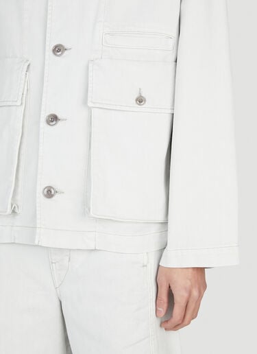 Boxy Denim Jacket Lemaire Boxy Denim Jacket White lem0352002