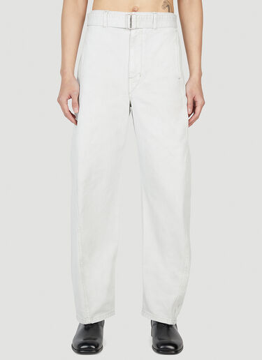 Belted Jeans Lemaire Belted Jeans White lem0352003